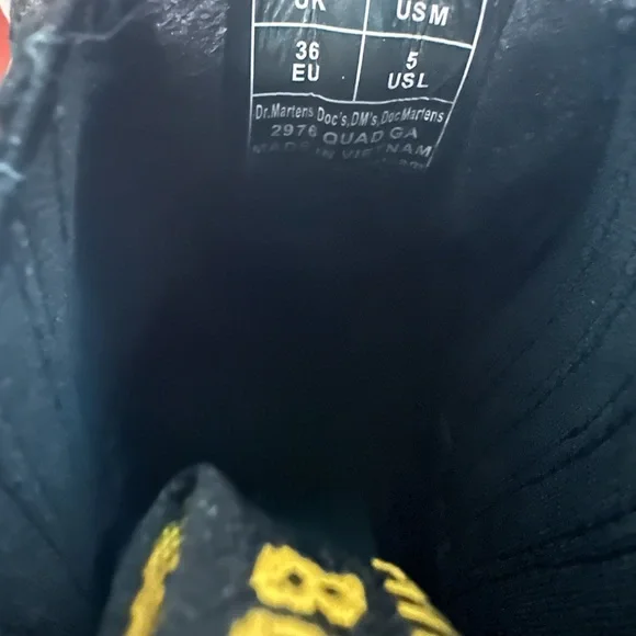 Dr Martens 2976 Gothic Americana Leather Platform Chelsea Boots 4M 5L - Picture 6 of 6